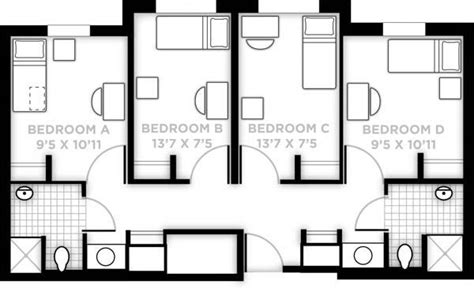 Neptune suite floor plan | College dorm room decor, Residence life ...