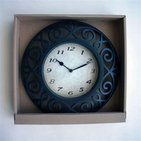 Analog Clock 12”- Black | Dominion Appliances And Gift Shop