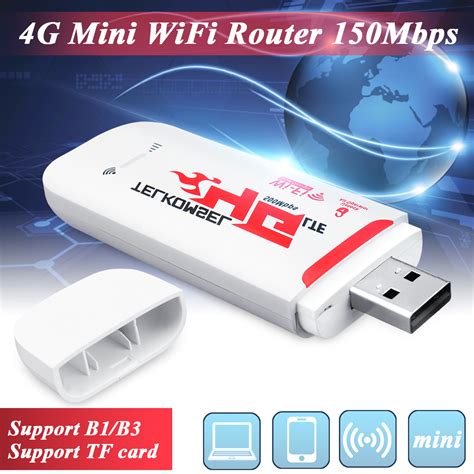 New Unlocked 4G LTE 3G USB WiFi Modem Router Mobile Broadband MiFi ...