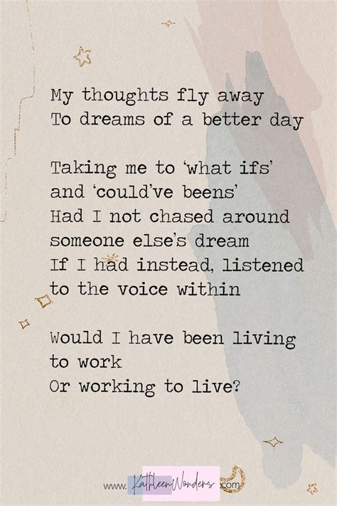 Do we live to work or do we work to live? | Poem about myself, Poems about dreams, Short poems