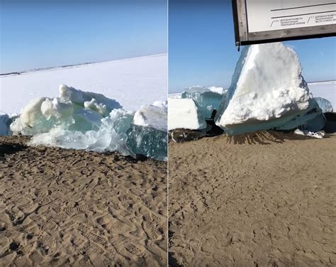 What Happens When an Ice Tsunami Crashes Ashore in Russia - TechEBlog