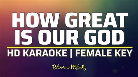 How Great is Our God | KARAOKE - Female Key F# - YouTube