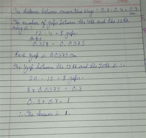 In Newton ring experiment the diameter of 4 th and dark 12 th dark ring are 0.400 and 0.700 cm ...