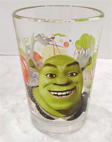 MCDONALDS SHREK THE Third Glass Cup DreamWorks 2007 Vintage Collectible 5" $9.95 - PicClick