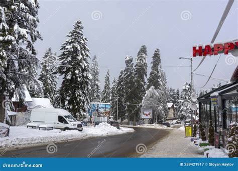 Winter View of Ski Resort of Borovets at Rila Mountain, Bulgaria Editorial Photography - Image ...