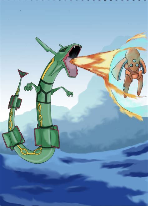 Rayquaza Vs Deoxys Wallpaper I loved rayquaza vs deoxys