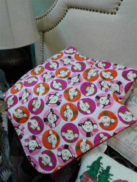 Girl Monkey Baby Blanket - Etsy