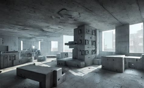 Brutalist Architecture Interior