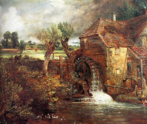 A Mill at Gillingham in Dorset by John Constable | Oil Painting Reproduction