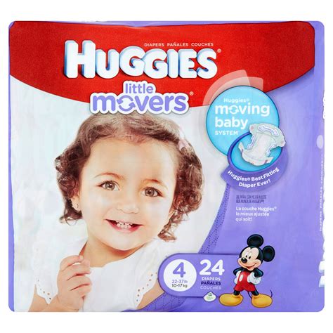 HUGGIES Little Movers Diapers, Size 4, 24 Diapers - Walmart.com ...