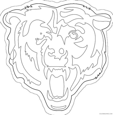 Chicago Bears Logo Page Coloring Pages