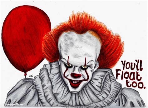 Pennywise drawing | Pennywise painting, Scary clown drawing, Scary drawings