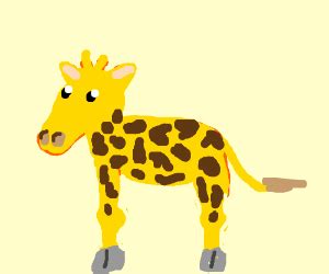 giraffe with a short neck - Drawception