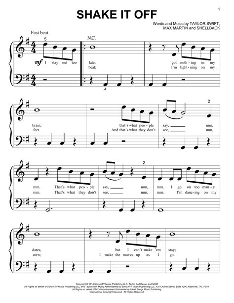 Shake It Off | Sheet Music Direct