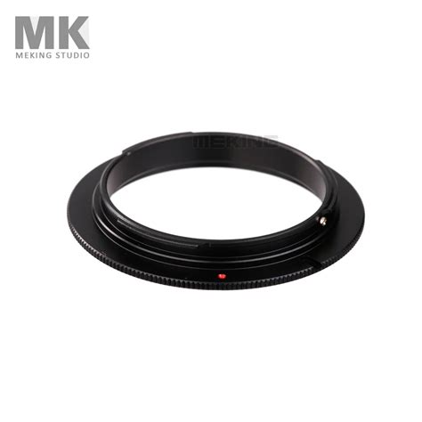 Meking Macro 58mm Reverse Mount Lens Adapter Ring for Canon EOS-in Lens ...