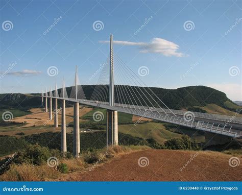 Millau Viaduct France editorial stock photo. Image of landscape - 6230448