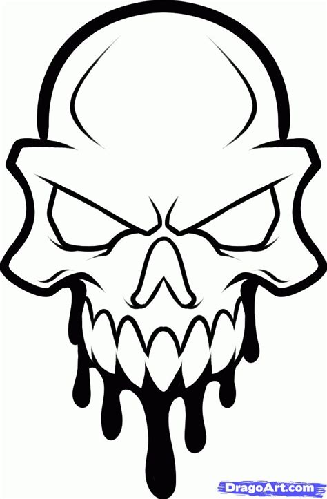 Easy Skull Tattoo Designs For Beginners | All About Tattoo | Easy skull drawings, Cool skull ...