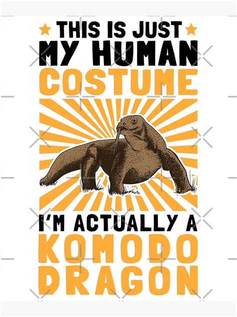 "Komodo dragon costume dragons komodo dragon" Poster for Sale by ...