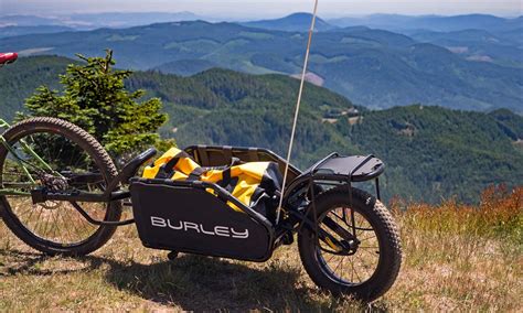 Burley Coho XC full-suspension bike trailer, packing in backcountry singletrack now | Burley ...