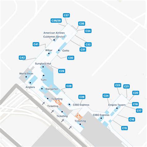 La Guardia Airport LGA Terminal C Map