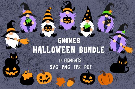 Halloween svg bundle Halloween gnomes svg Witch svg Fall svg files By Green Wolf Art | TheHungryJPEG