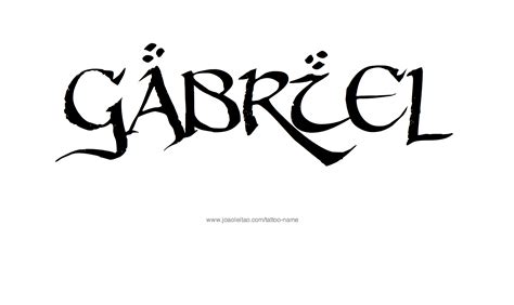 Gabriel Name Tattoo Designs