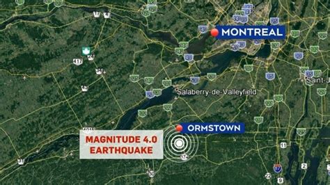 Earthquake Montreal Today - Quake Shakes Quebec Ontario Cbc News - The earthquake occurred at 18 ...