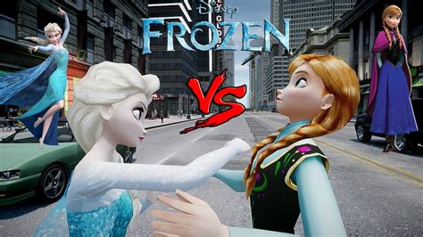 Anna vs Elsa - (Frozen) Arendelle - Epic Princesses Fight - YouTube