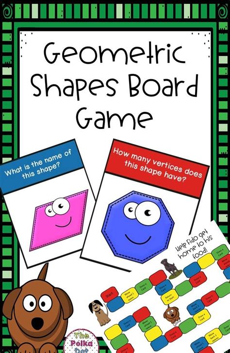 Geometric Shapes Board Game | Elementary math games, Board games, Teaching mathematics