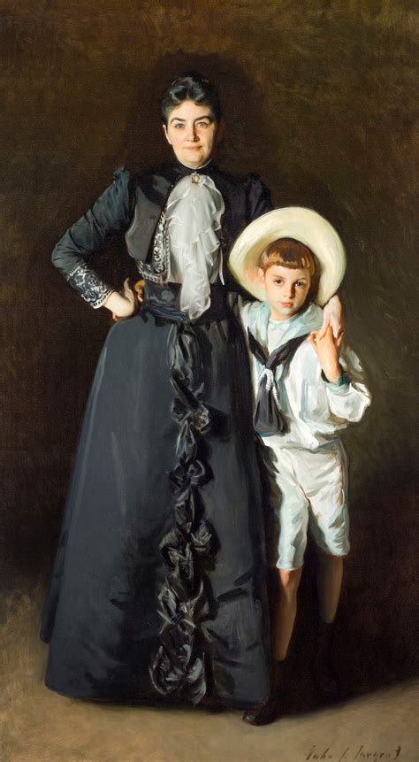 Portrait of Mrs. Edward L. Davis and Her Son,… | Free public domain ...