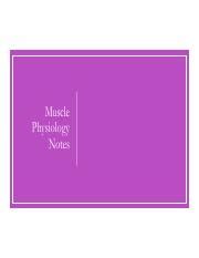 muscular physiol notes 20.pdf - Muscle Physiology Notes Innervation Each skeletal muscle fiber ...