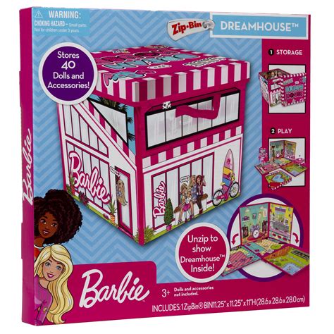 Buy Barbie NT002.00 PETERKIN Dreamhouse ZipBin: Storage for 40 Dolls ...