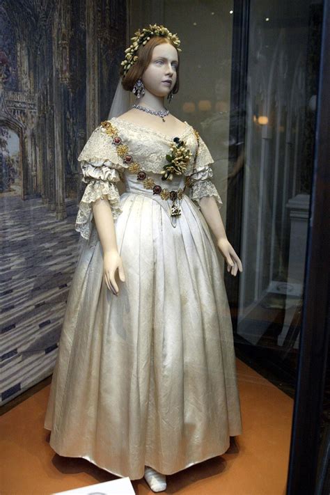 Queen Victoria The wedding dress that Queen Victoria wore to marry Prince Albert in February ...