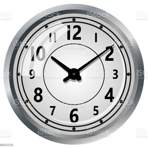 Clock Icon World Time Concept Business Background Stock Illustration ...