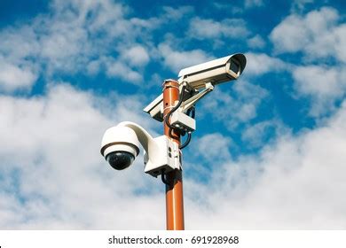 Security Cctv Cameras Private Property Protection Stock Photo 691928968 | Shutterstock