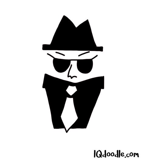 How to Doodle a Spy - IQ Doodle School