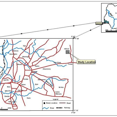 Map of Abeokuta showing the study area. | Download Scientific Diagram