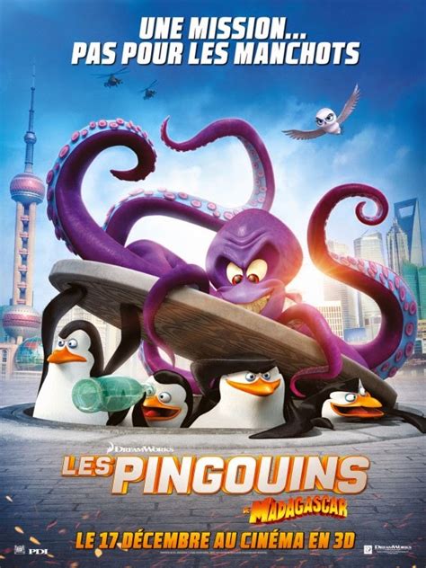 French Poster of The Penguins of Madagascar |Teaser Trailer