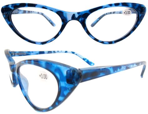 'GIDGET' 50's 60's vintage style CAT EYE reading glasses BLUE+1.25 to +3.00 | eBay