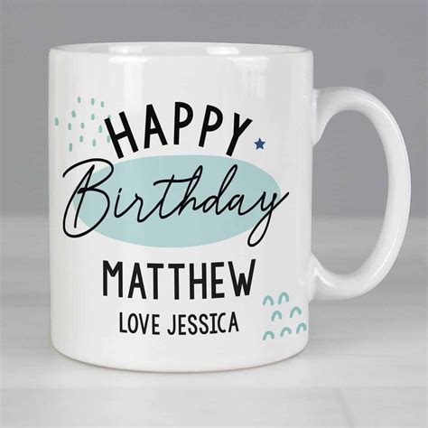 Personalised Happy Birthday Mug • ForYouGifts.co.uk