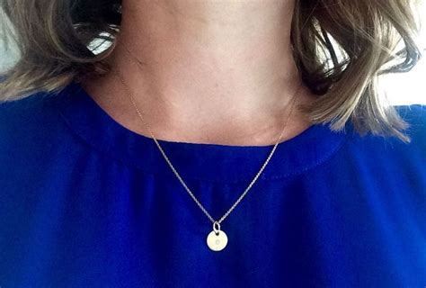 Tiny Initial Necklace Gold Initial Necklace Silver Initial - Etsy Canada | Initial necklace gold ...