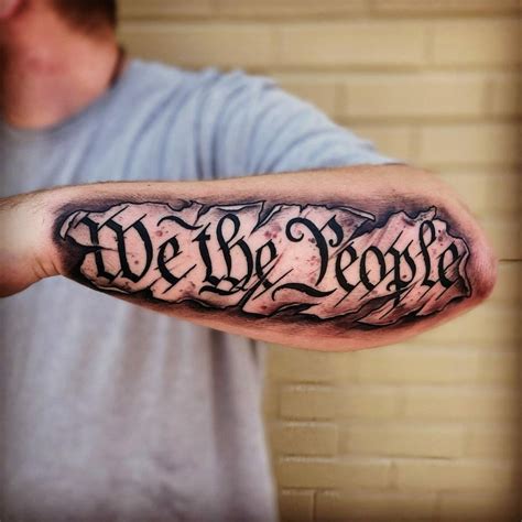 101 Best We The People Flag Tattoo Ideas That Will Blow Your Mind!