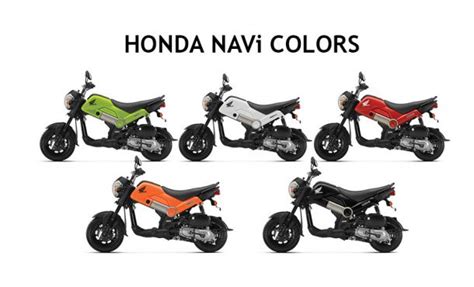 Honda NAVi Colors: Red, Black, Green, Orange, White - GaadiKey