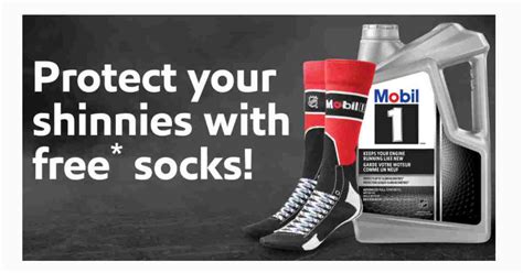 Mobil 1 Oil Rebate: Free Socks