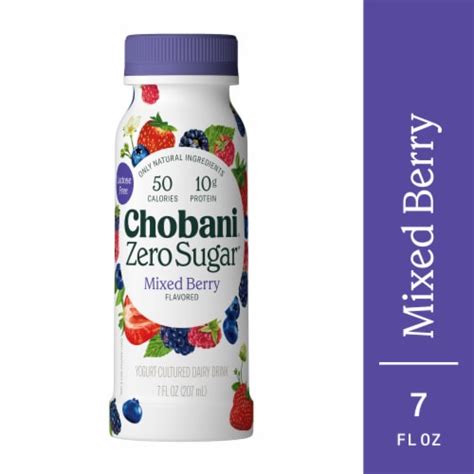 Chobani® Zero Sugar Mixed Berry Greek Yogurt Drink, 7 fl oz - QFC