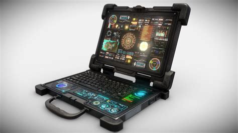 Sci-fi Military Rugged Laptop - Buy Royalty Free 3D model by neatpolygons [df36c6a] - Sketchfab ...