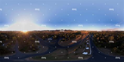 360° view of Aerial 360 panorama of the Ban Ban Springs Roadhouse and Seven Sisters Range ...