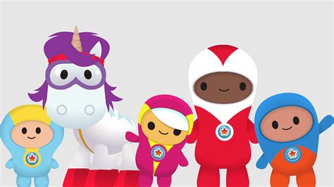 Ubercorn, go Jetters, bomberman Jetters, Alphablocks, BBC iPlayer, hey Duggee, bob The Builder ...