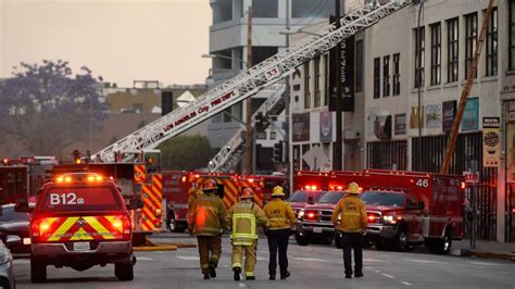 Los Angeles fire: An explosion melted firefighters’ helmets. 4 ...