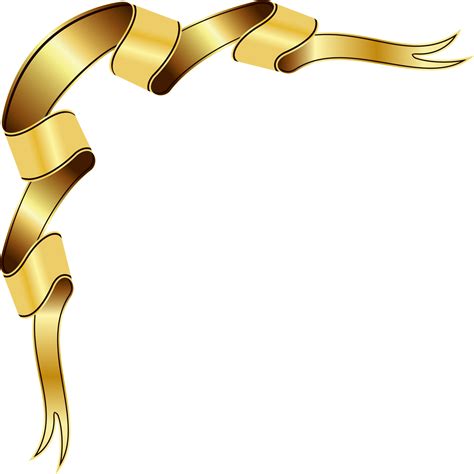 Gold Border Png Vector Images Photo - Ribbon Photoshop Clipart - Full Size Clipart (#102149 ...